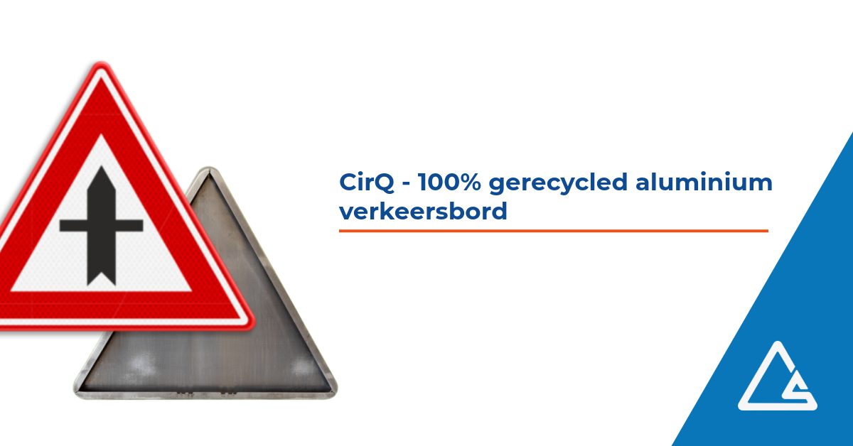 Entdecken Sie unser CirQ Schild aus 100% recyceltem Aluminium!